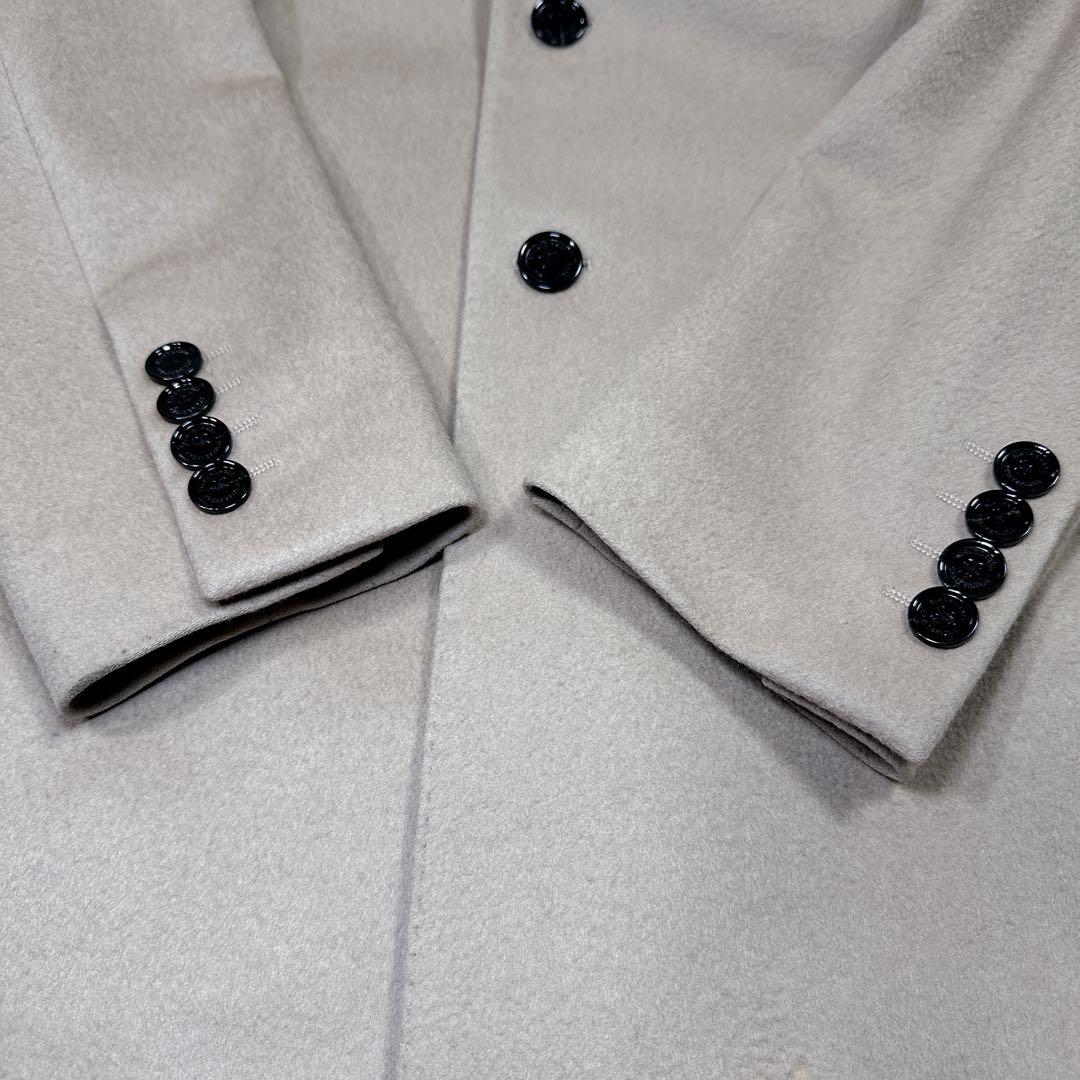 BLACKLABEL CRESTBRIDGEカシミア混チェスターコートLベージュ