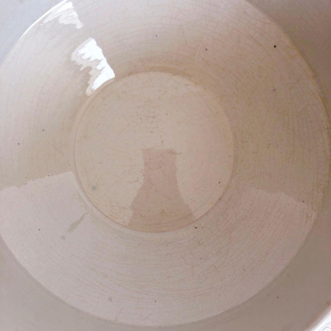 リュネビル バスク柄スーピエール　トリコロールカラー　フランスアンティーク食器