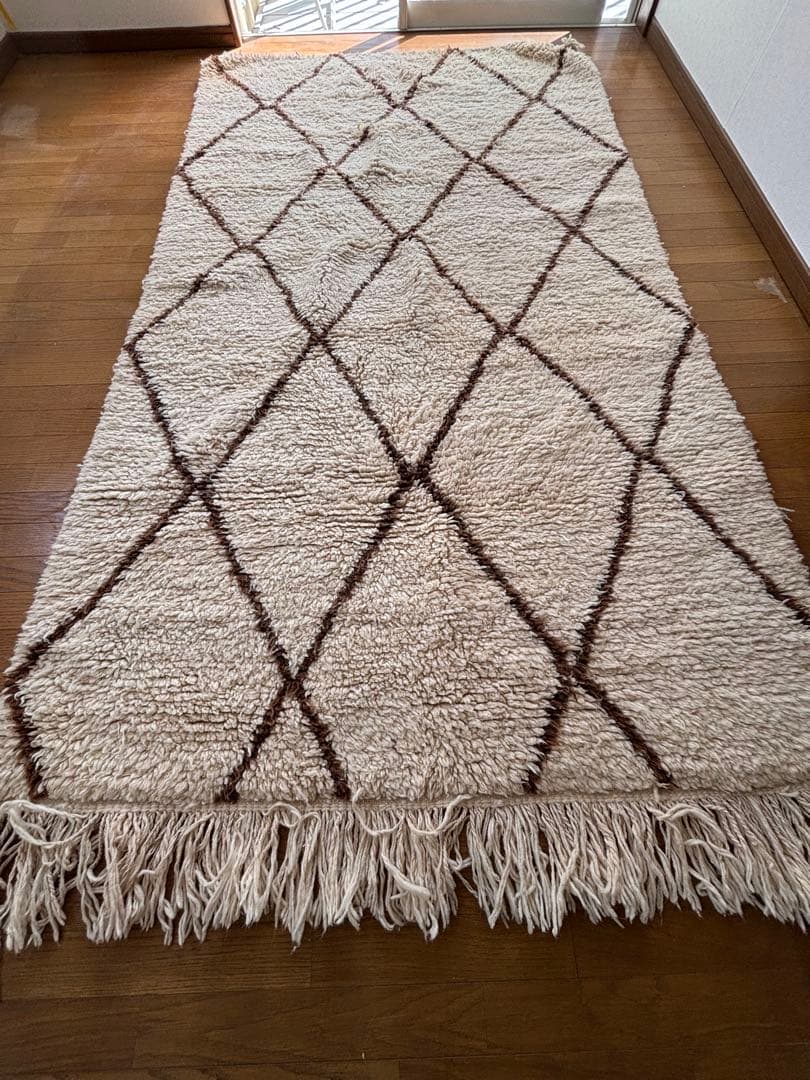 モロッコ製　ベニワレン　ラグ