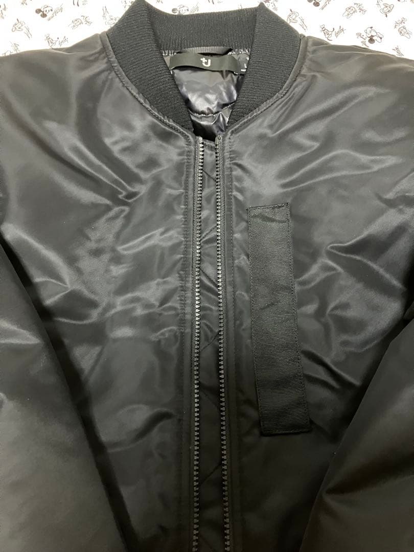 UNIQLO＋J ハイブリッドダウンオーバーサイズMA-1 ブラック Ｌサイズ