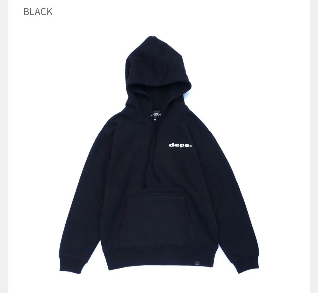 deps BANDANA HOODIE BLACK バンダナフーディー 黒