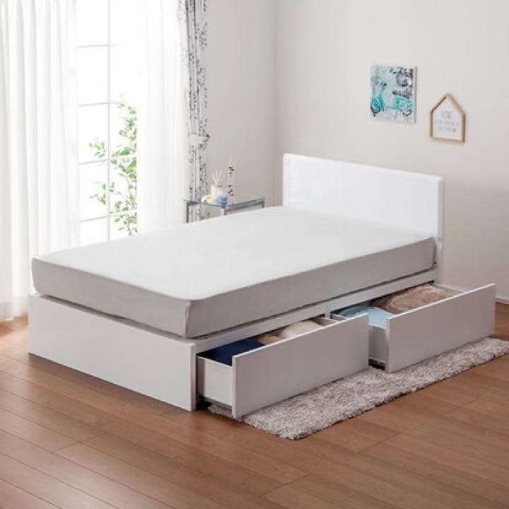 新品同様 セミダブルマットレス フレームセット NスリープハードH2-02CR