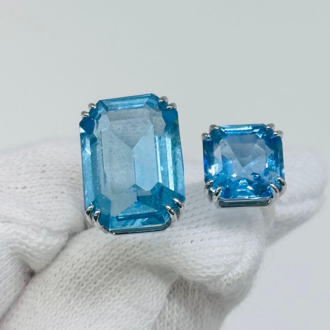 f*ｖ様 スワロフスキー Millenia オープンリング オクタゴンカット ブ