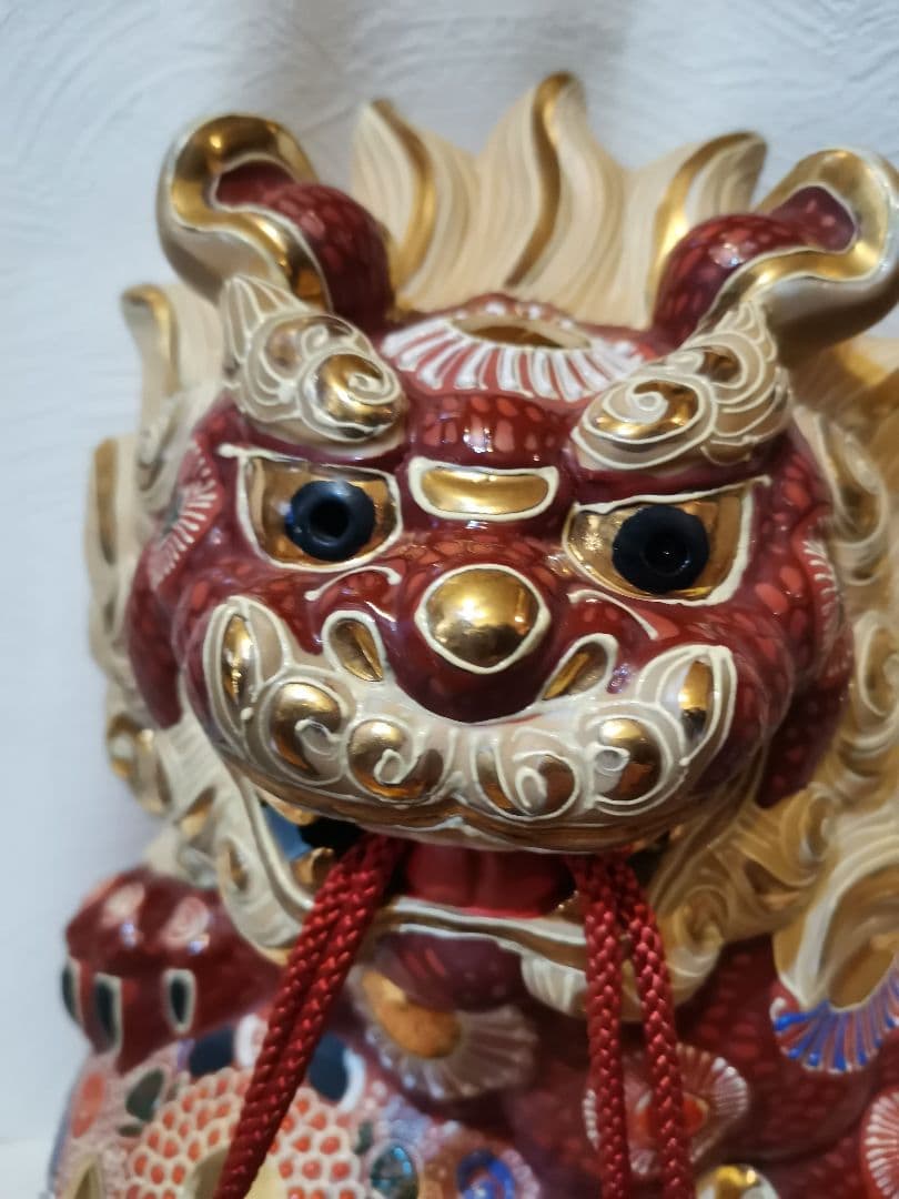 九谷焼　獅子　魔除　レア★縁起物★