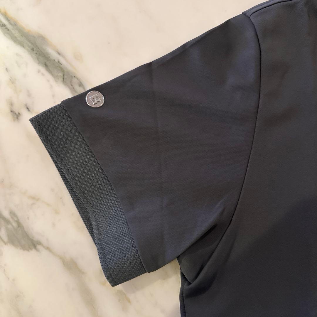 C*3様 美品ブリーフィング　ポロシャツ　グレー　ホワイト　M