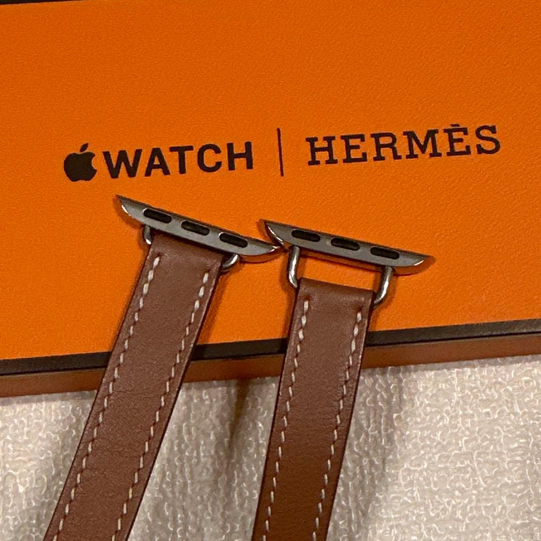 Hermès 41mmアトラージュ・ドゥブルトゥールレザーストラップ