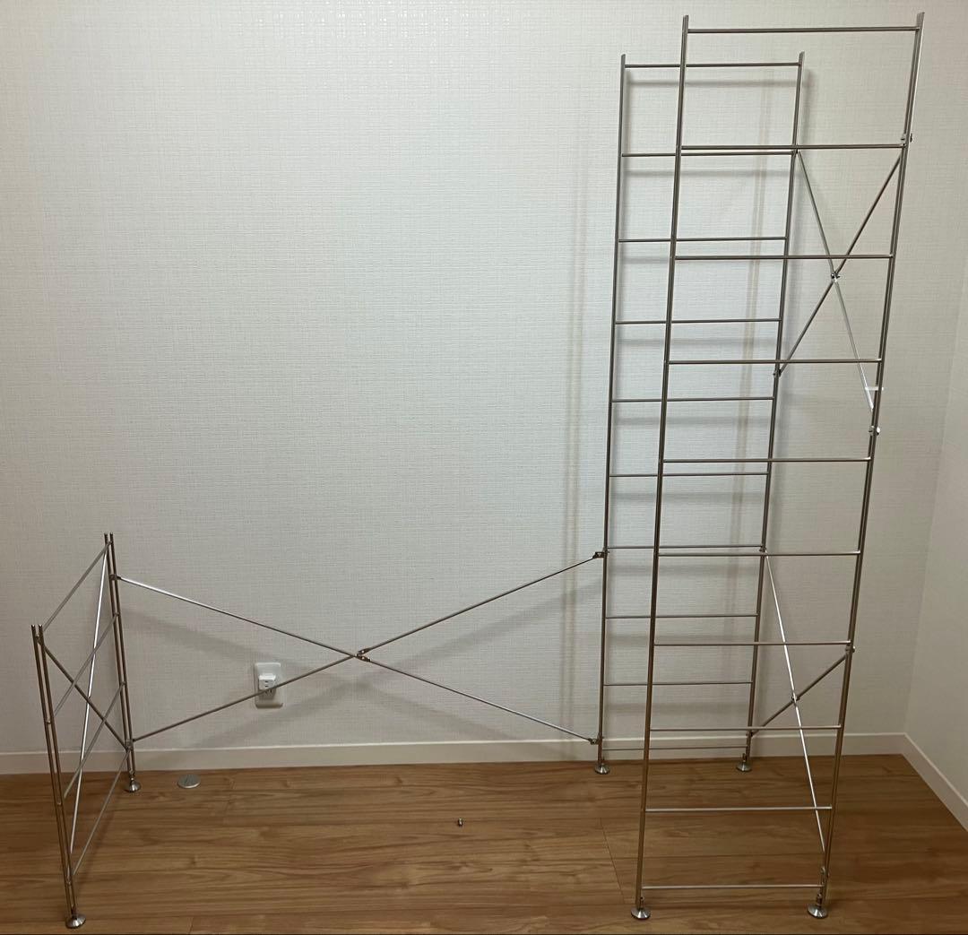 無印良品　ステンレスユニットシェルフ デスク セット(オーク材) 廃番品