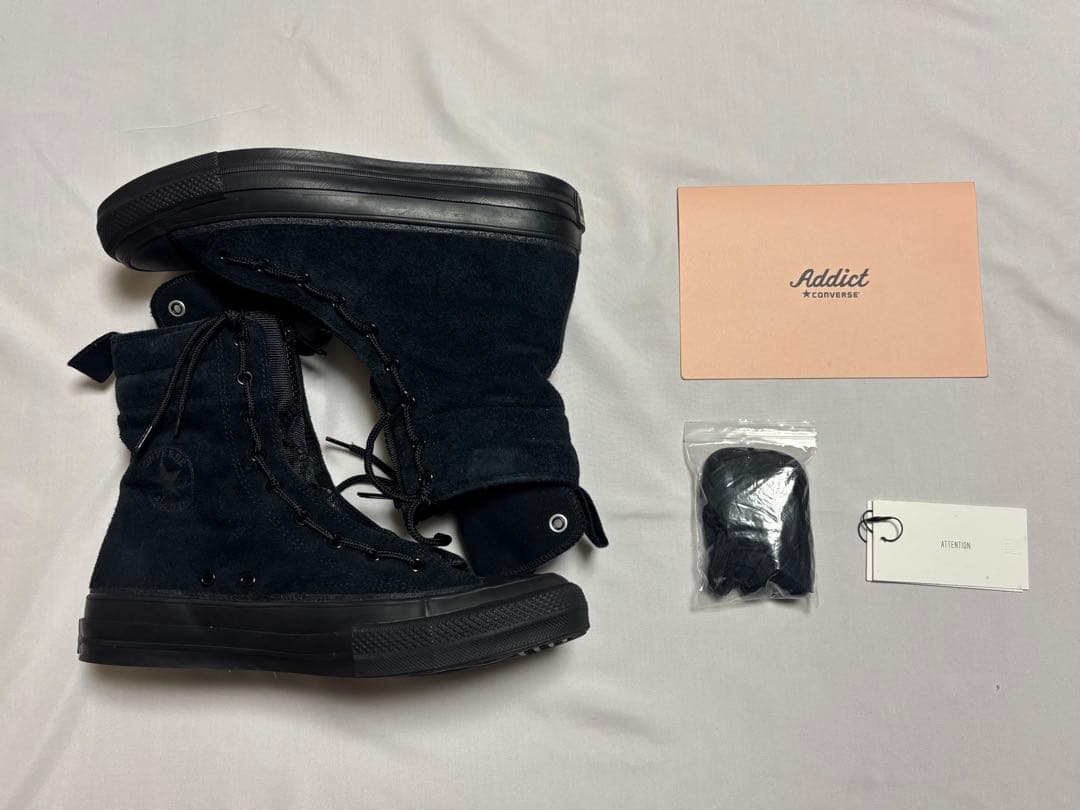 Addict ブラックスエード ハイカットスニーカー