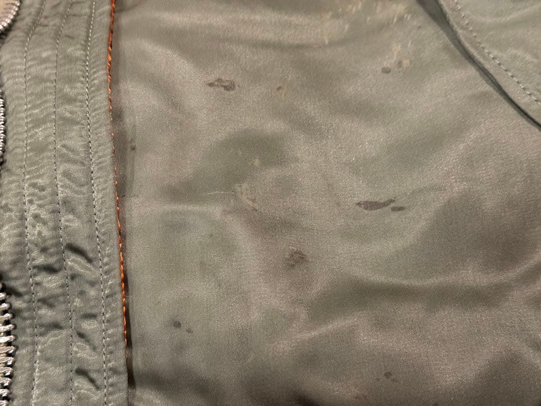 ★レア！ALPHA社製 縦ステッチ70s Eタイプ MA-1 希少サイズX-L！