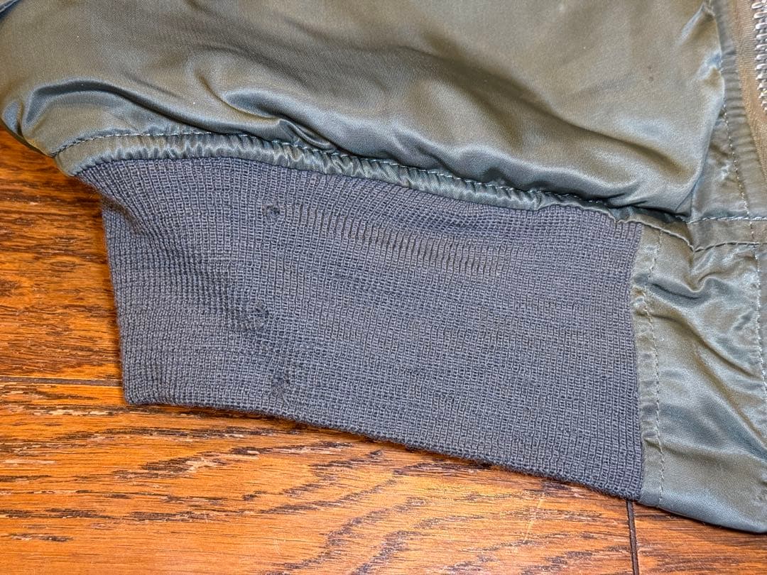 ★レア！ALPHA社製 縦ステッチ70s Eタイプ MA-1 希少サイズX-L！