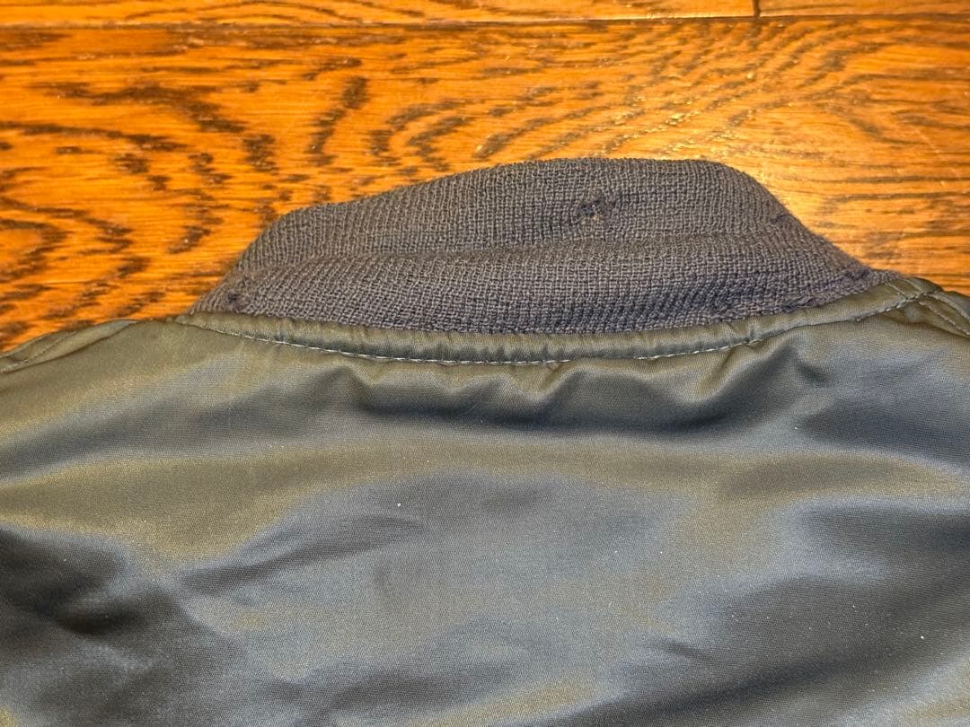 ★レア！ALPHA社製 縦ステッチ70s Eタイプ MA-1 希少サイズX-L！