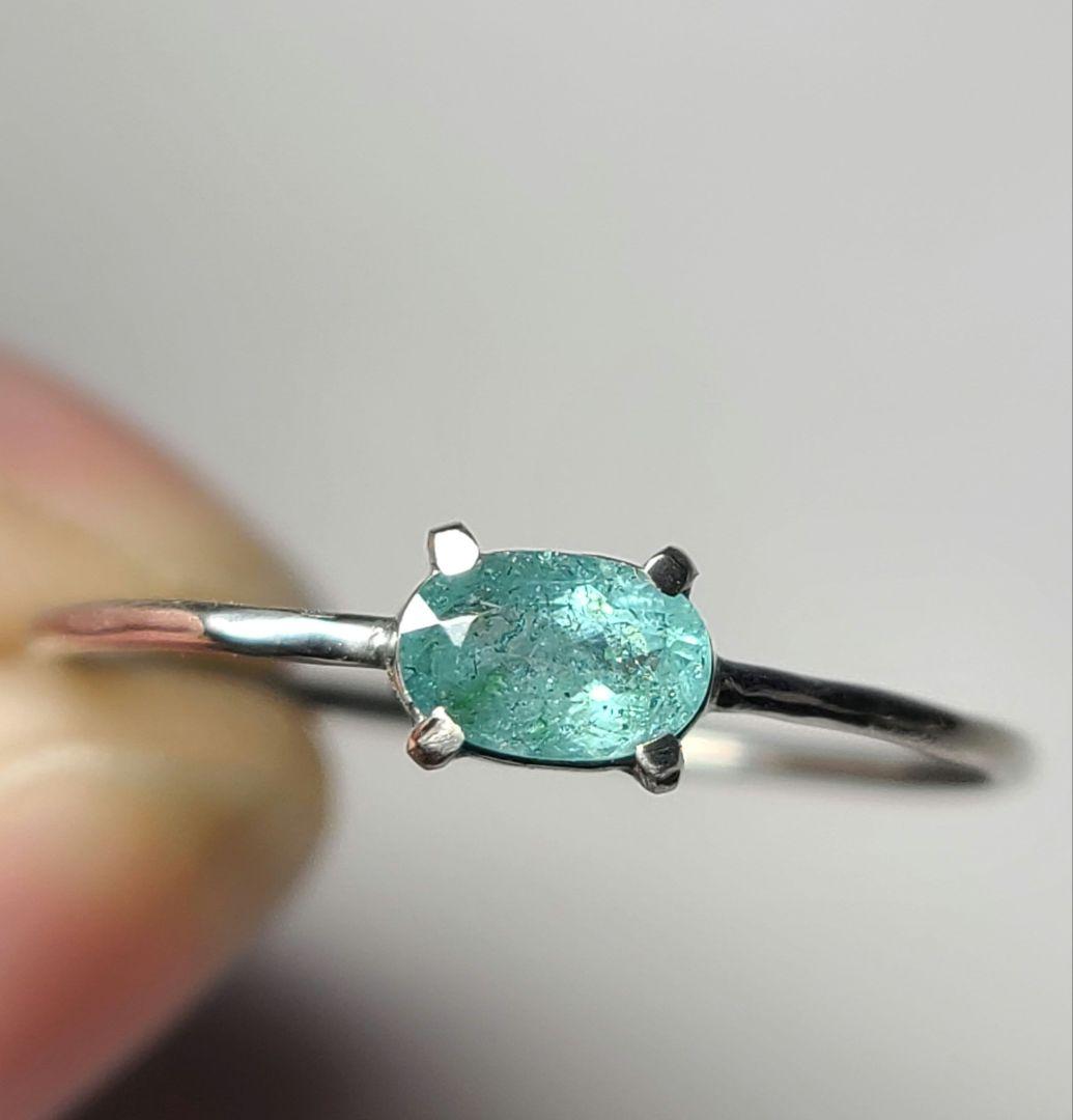 ぱにや★ブラジルバターリャパライバトルマリン★リングオーダー