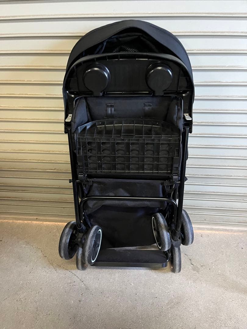 ☆カトージ 二人乗りベビーカー 二人でゴー（ブラック）