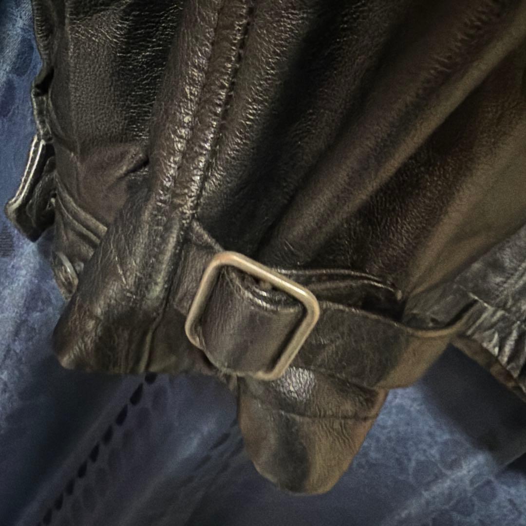 old gap レザージャケット Lサイズ　ブラック