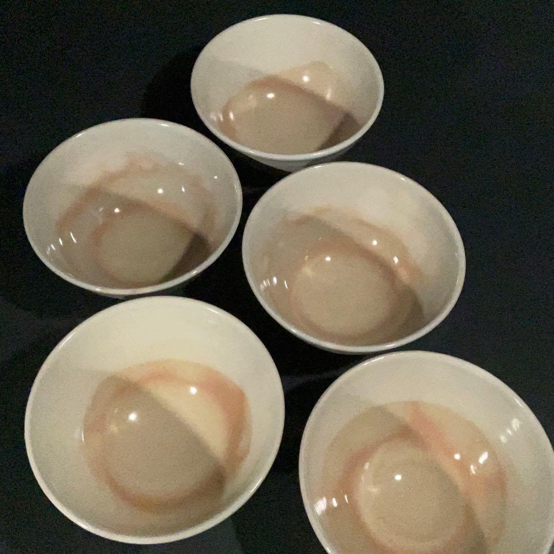 七十四代　朝日豊斎作　飯茶碗５客　蓋つき　共箱　R1003ダN2