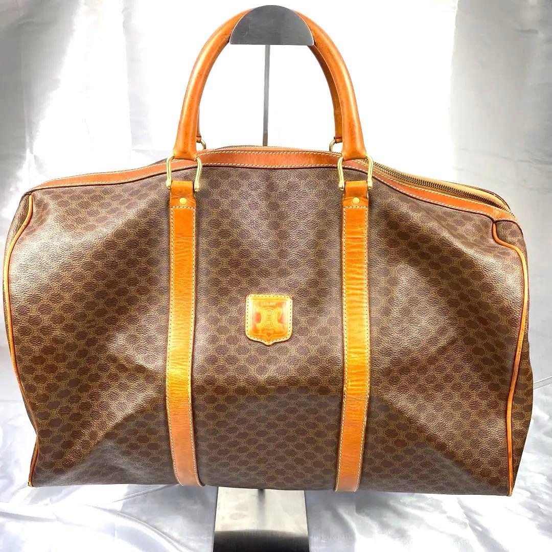 CELINE セリーヌ　ヴィンテージ　マカダム柄　ボストンバック 旅行