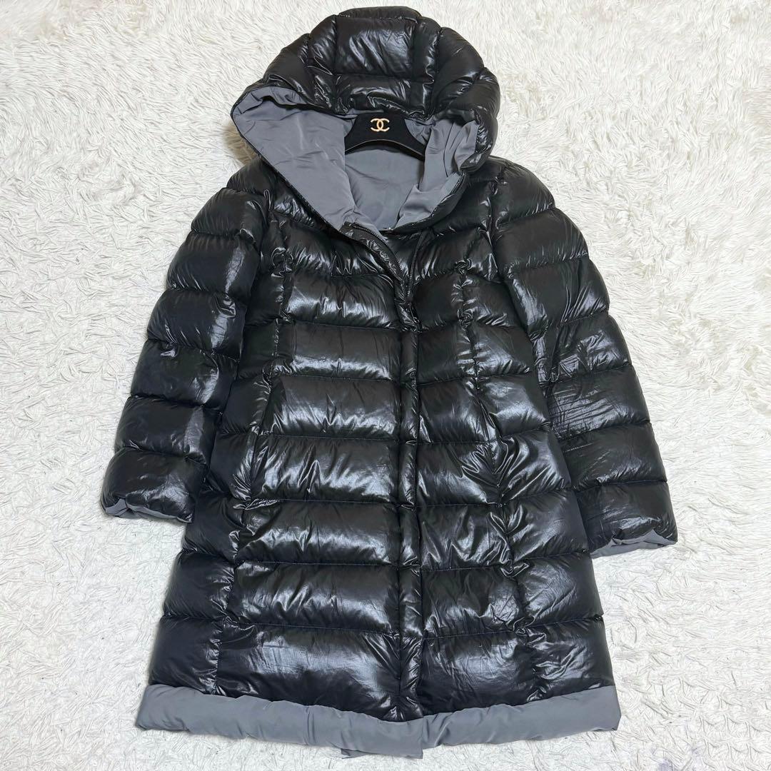 天然羽毛/リバーシブル✨マックスマーラ &CO ダウンコート ロング 大きい