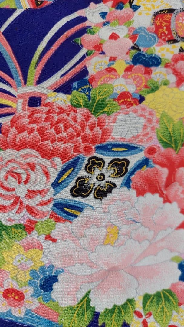 NA918アンティーク子供着物正絹着丈109センチ裄丈52センチ