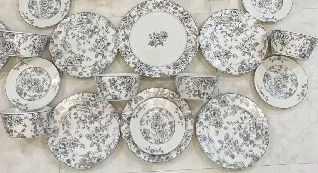 フローラル食器セット　5人分セット