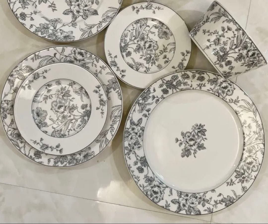 フローラル食器セット　5人分セット