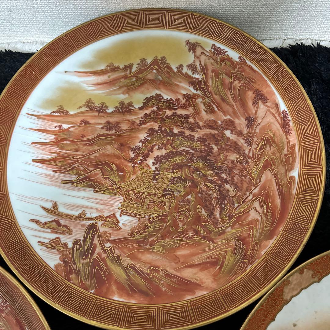 九谷焼 大皿 まとめ 絵付け 味幸 肥前園 40cm 高級 作者