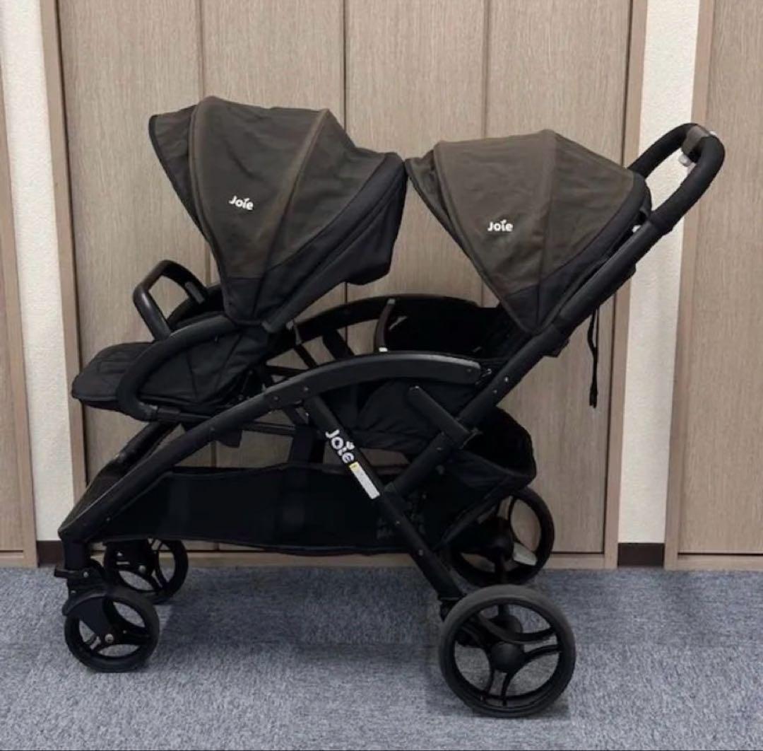 Joie(ジョイー) 二人乗りベビーカー エヴァライトデュオ　レインカバー付き