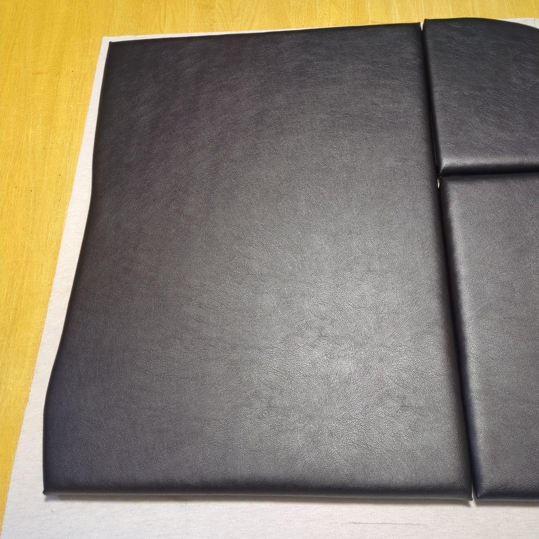 【にこにこ】フラット4点&Fテーブル&ロールーフ棚【ブラックレザー】