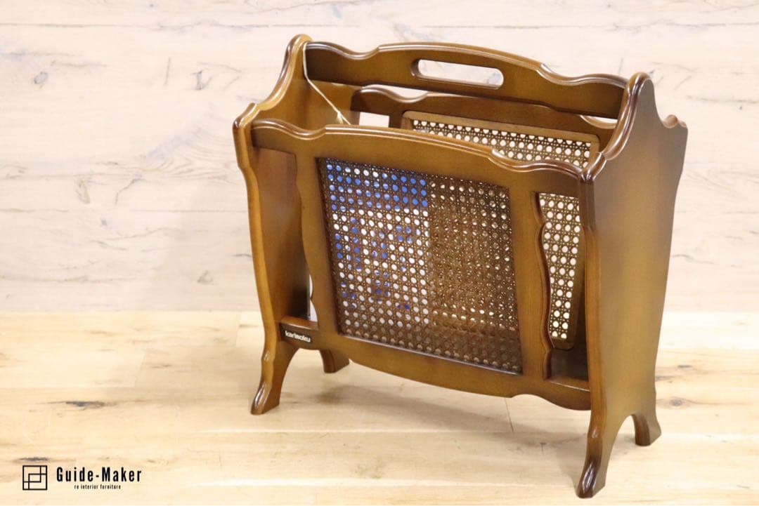 GMGN273○karimoku / カリモク コロニアル マガジンラック ブ