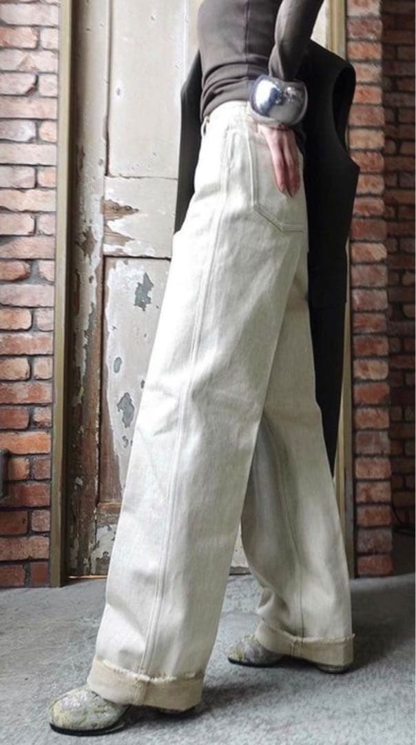 専用⭐︎fumika uchida ハイウェストデニム　パンツ　oll kyoto