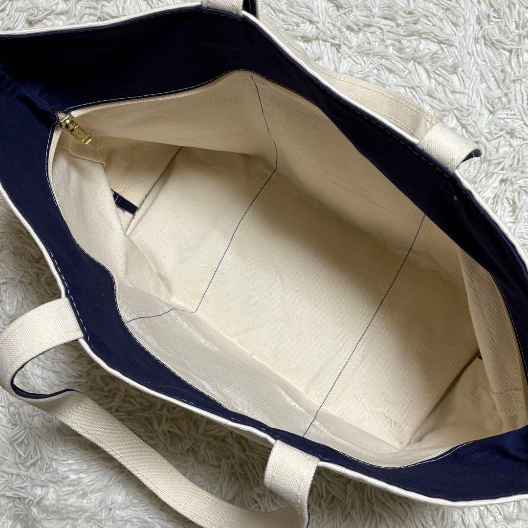 L.L.Bean Boat and Tote USA製 ネイビー ラージ 肩掛け