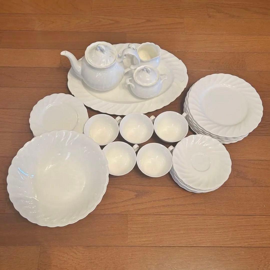 4_Noritake ノリタケ ティーセット 大容量食器セット ボーンチャイナ