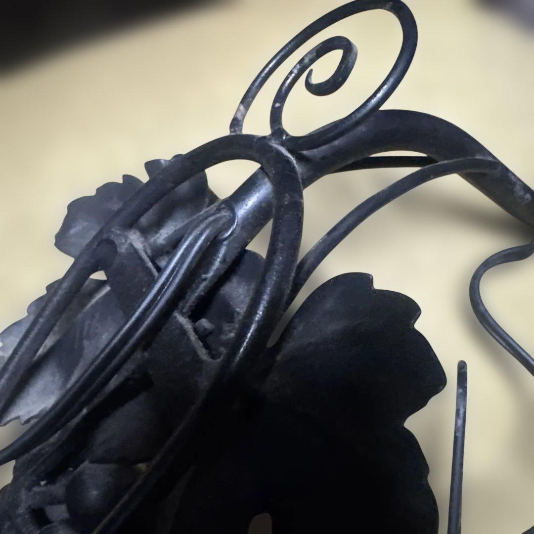 アンティークランプ フラワーモチーフ　ミューラー兄弟　吊り下げライト