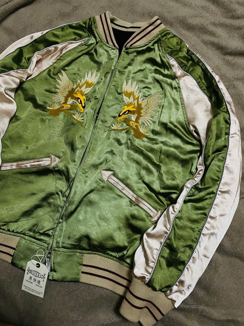 NON STOCK & CO ２面用 別珍 虎鷲 限定 スカジャン 美品