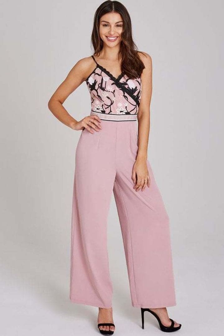 新品未使用⭐︎Little Mistress 花柄刺繍オールインワン S