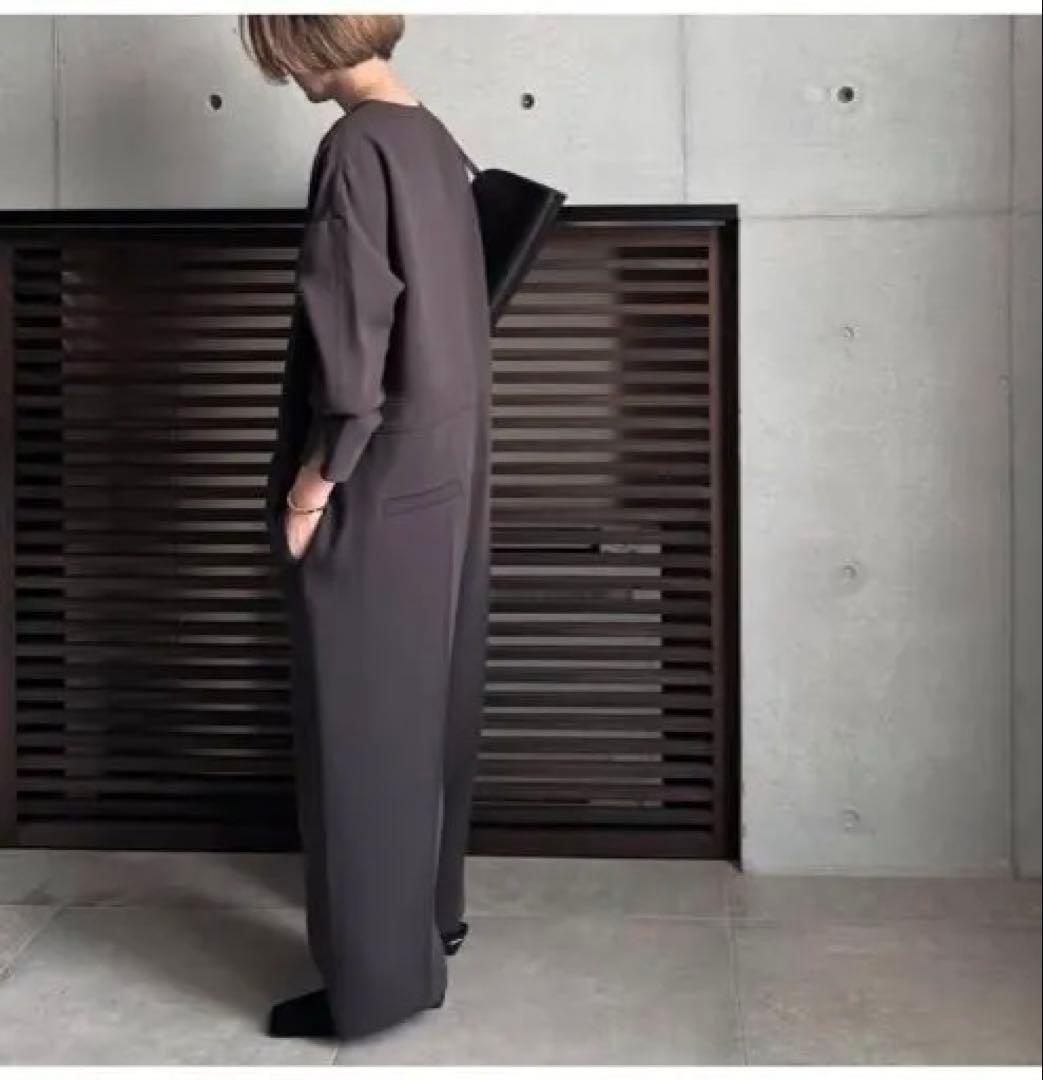 LOHEN /ＶNECK COMBINASON Ｖネックコンビネゾン36茶