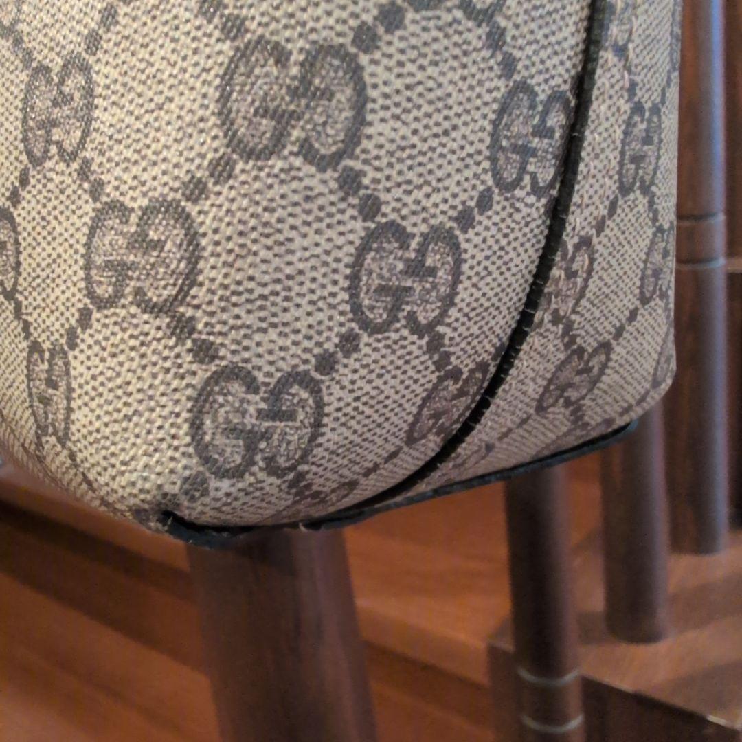 GUCCI GGキャンバス トートバッグ ベージュ/ブラックリバーシブル