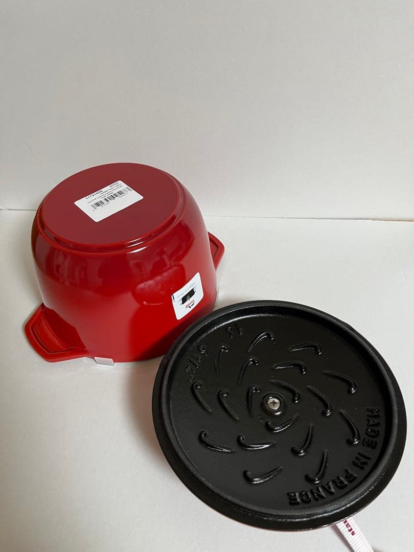 ストウブ ラ・ココット de GOHAN M 16 cm チェリー, 鋳鉄