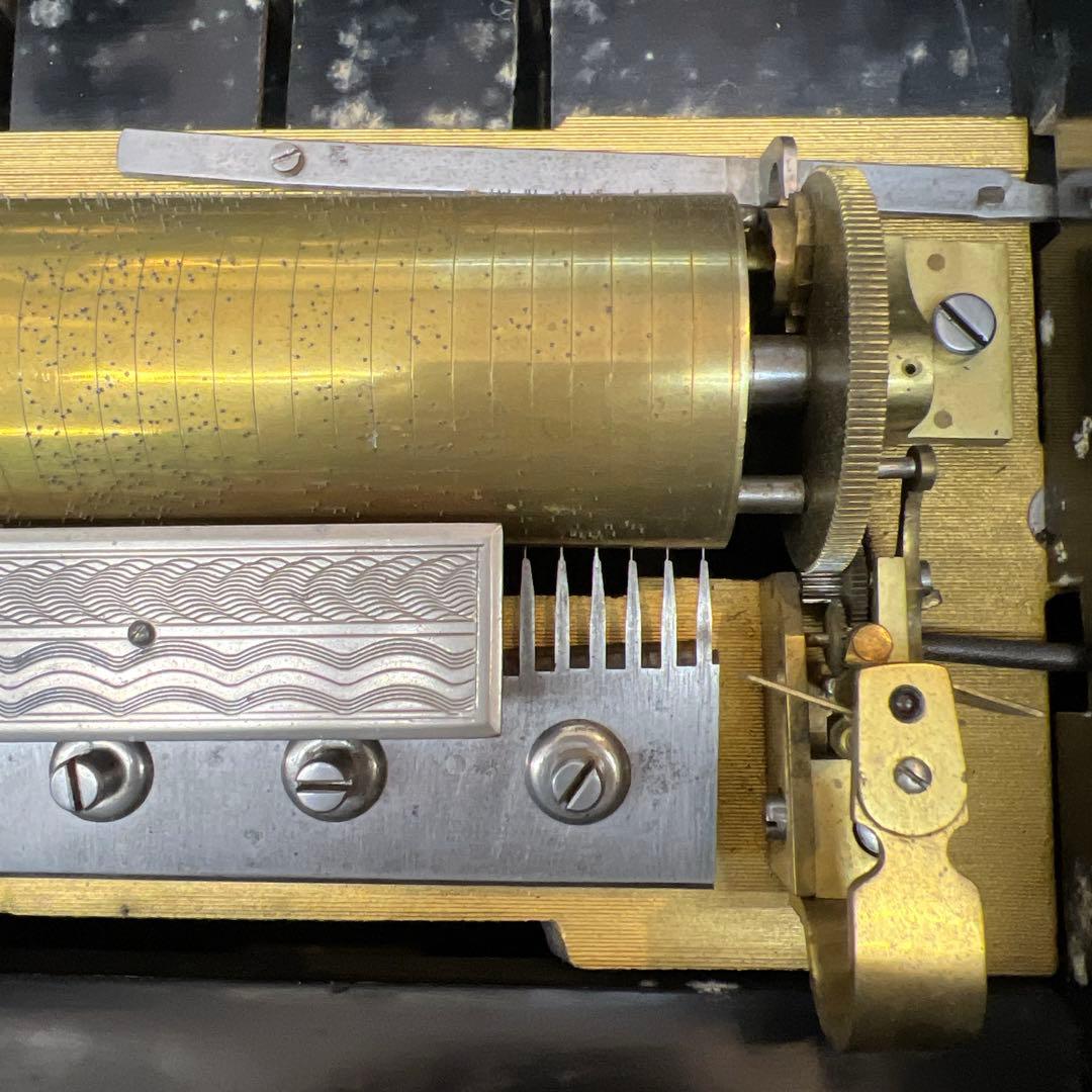 可動品約65弁ベル六個12曲極太超特大オルゴール約23kg東な7-0909⭐︎2F