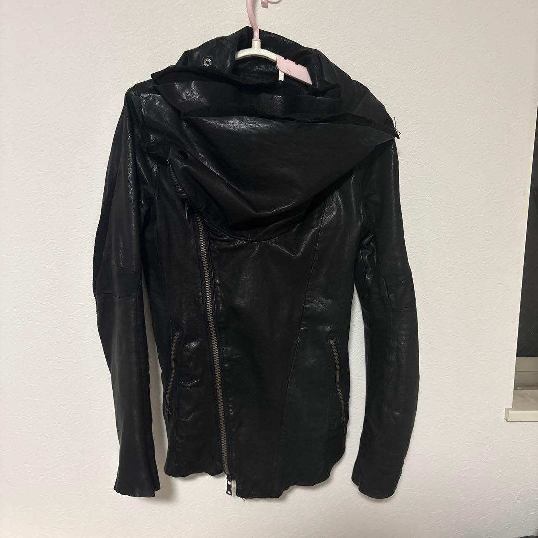 Buffalobobsドレープレザージャケット