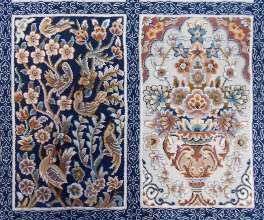 225万ノット！超高密度織 絨毯！本場 イラン産150×225cm‐200261