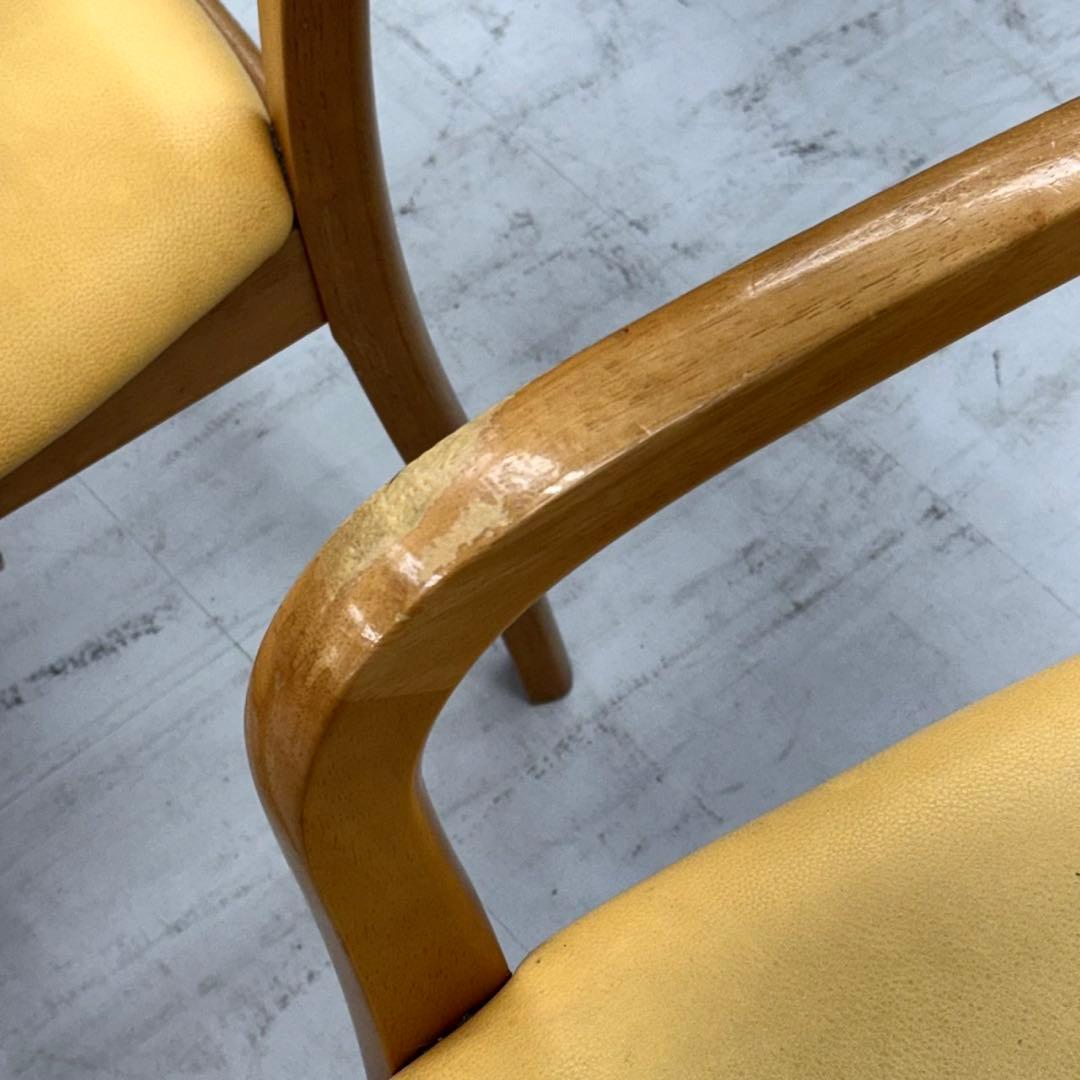 【お買い得‼️】高級♪ カリモク 4人掛けダイニングテーブルセット 合成皮革張り