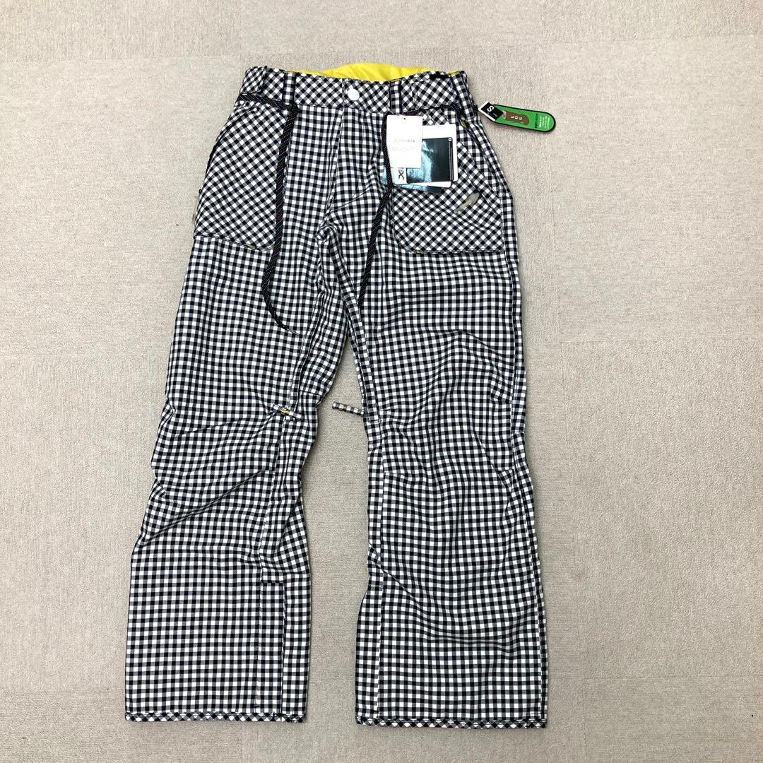 新品　X-niX スキーウェア　パンツ　ブラック　チェック柄　Mサイズ　防水