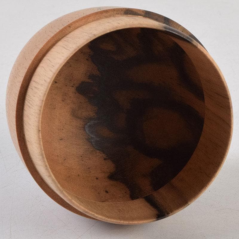 茶道具　天然木　黒柿製　棗　V　9048