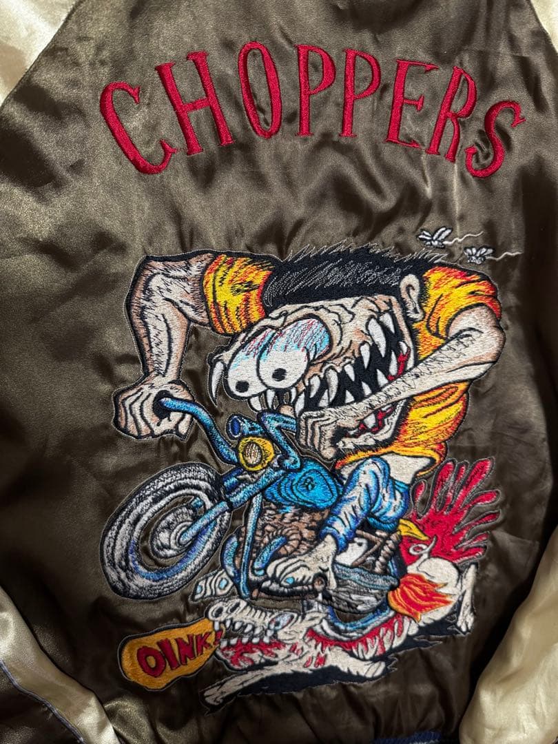 ２面用 テーラー東洋 龍 富士山 地図 日本限定 スカジャン vintage