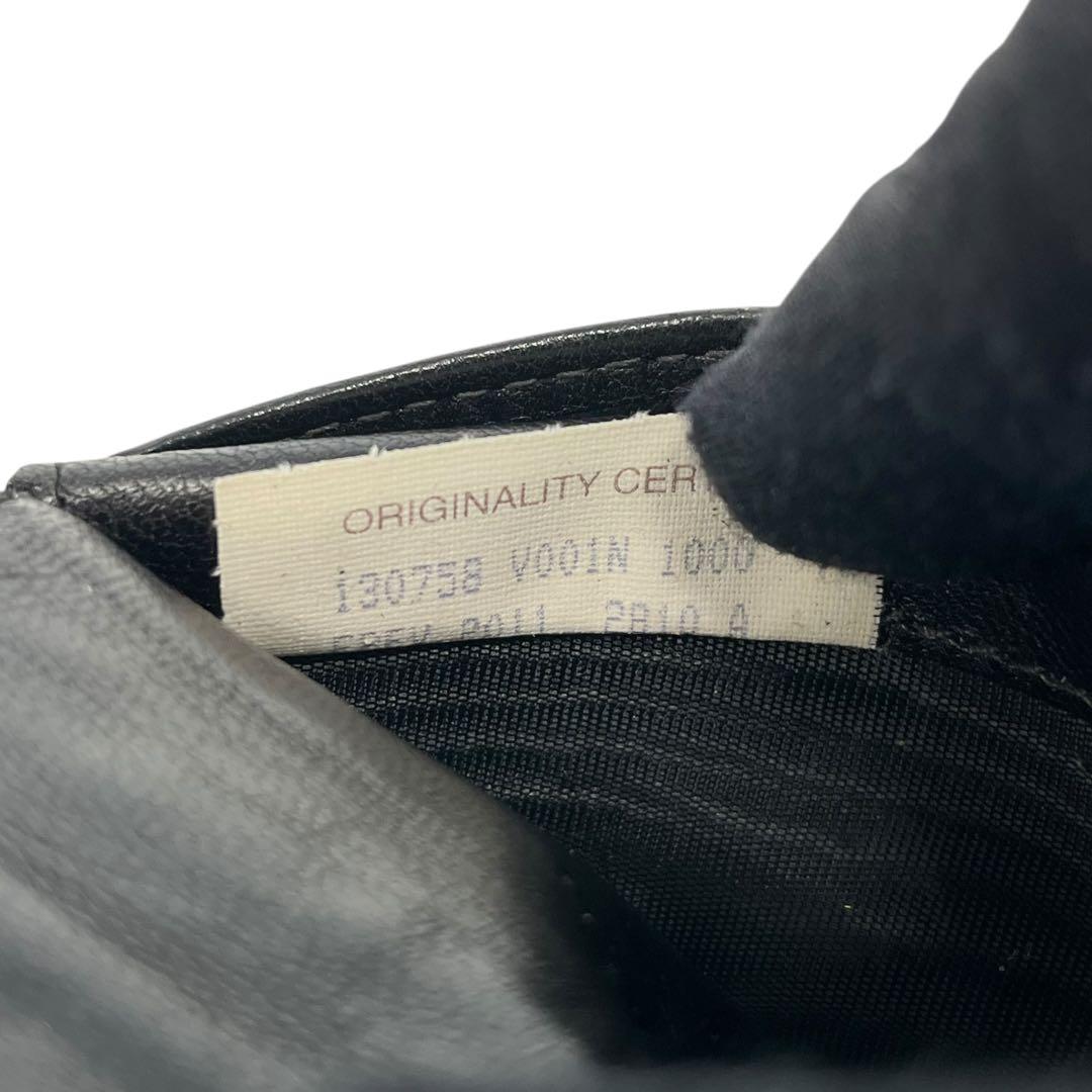 極美✨ボッテガヴェネタ ケース イントレチャート レザー ブラック 黒