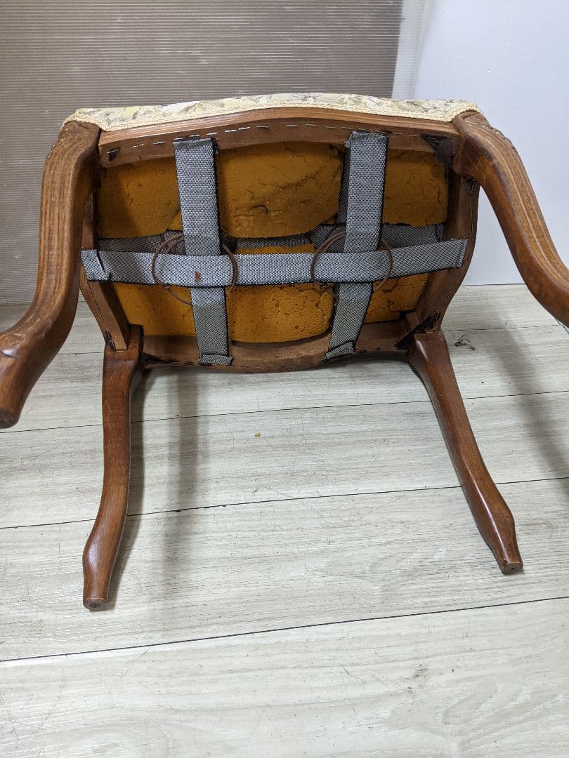 アンティーク スツール ネコ脚 オットマン クラシック ロココ エレガント