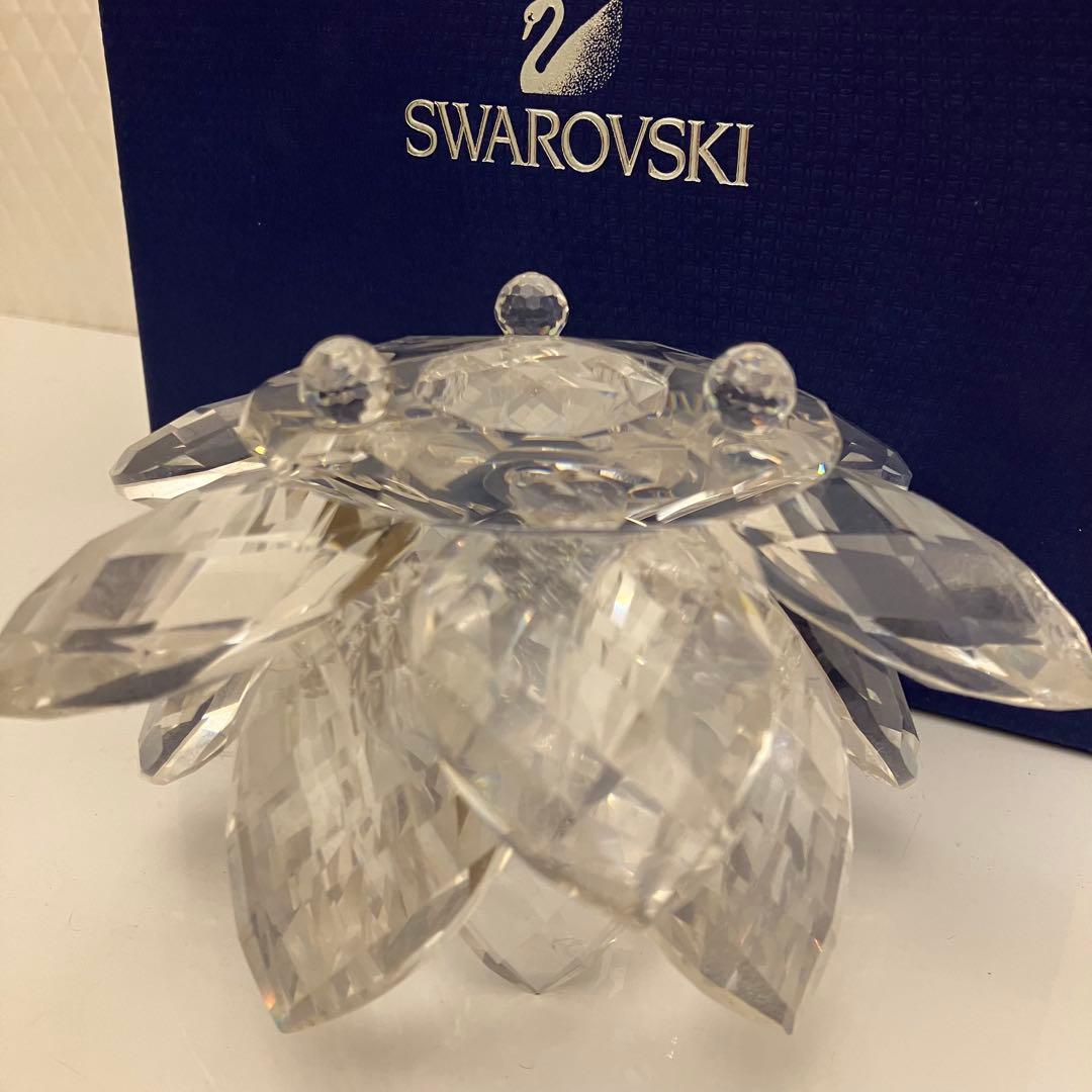 SWAROVSKI スワロフスキー 水蓮　睡蓮 クリスタル　置物 インテリア