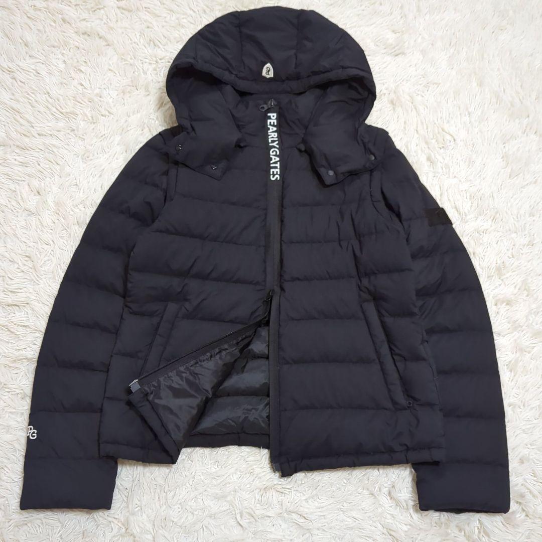 極美品 1 パーリーゲイツ 近年 4way ダウンジャケット ワッペン ブラック
