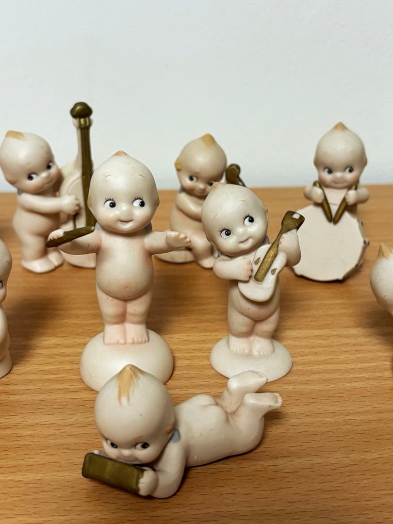 加藤工芸　キューピー 音楽隊　置物 陶器12体セット　オーケストラ