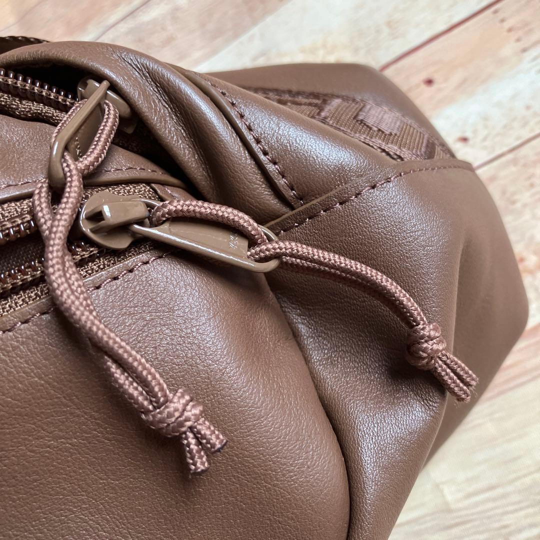 24fw Supreme Leather Waist Bag ブラウン